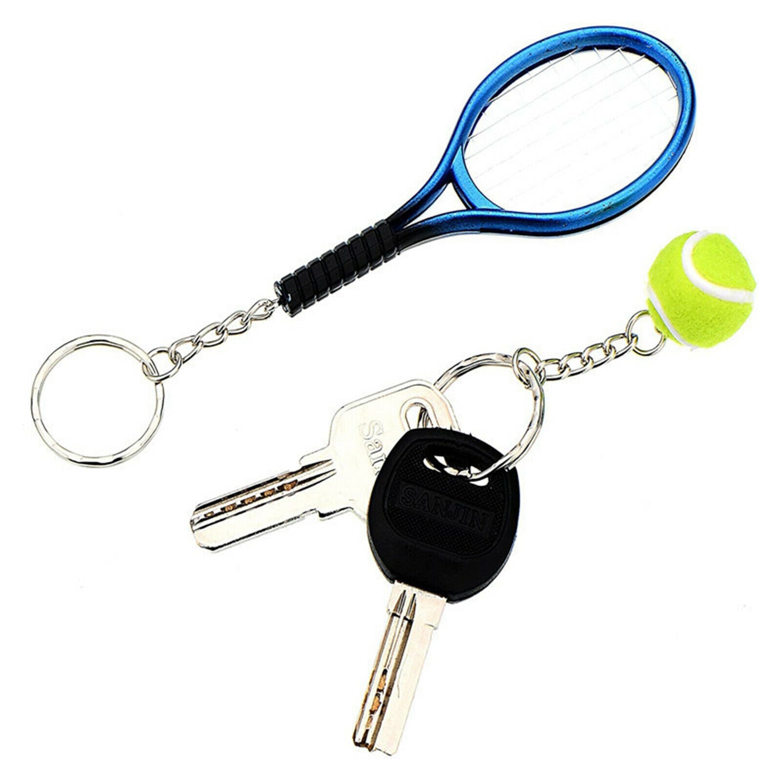50Sets Empty Keychains Split Key Ring Crafts Chain Rings Wholesale