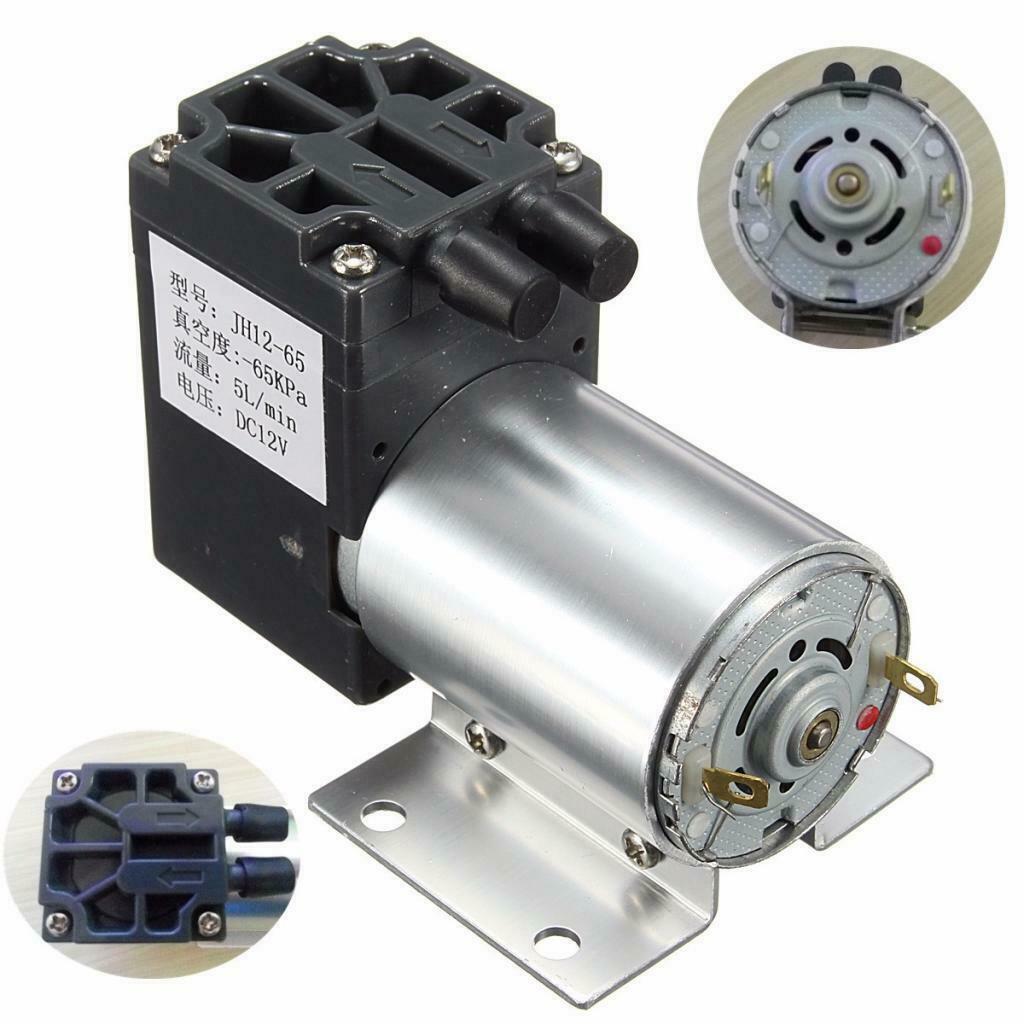 12V Mini Vacuum Pump Suction Pump 120kpa With Holder Industrial Accessories