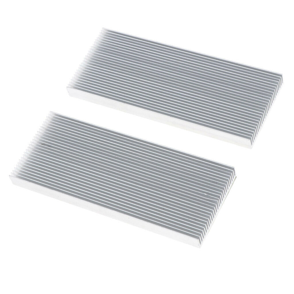 2x IC Cooling Fan Heatsink Accessory Kit Cooler Fin for LED Light 100x41x8mm