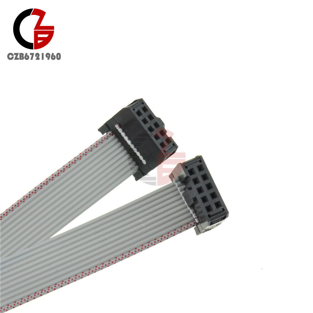 70CM 10 Pin USB ASP ISP JTAG AVR wire 10P IDC Flat Ribbon DATA Cable 2.54mm