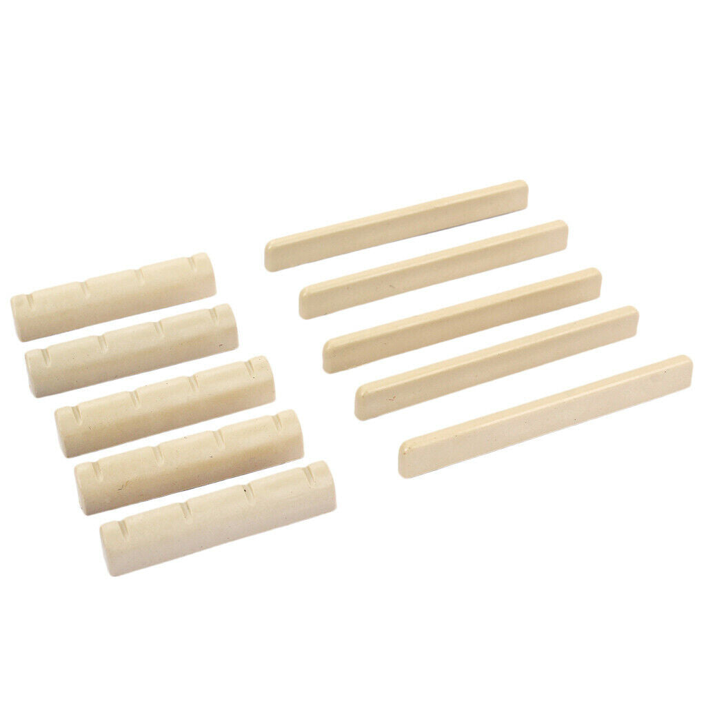 5 Packs Of 10pcs Nut Of Head And Nut Of Easel Bones 4 Strings Replacement Parts