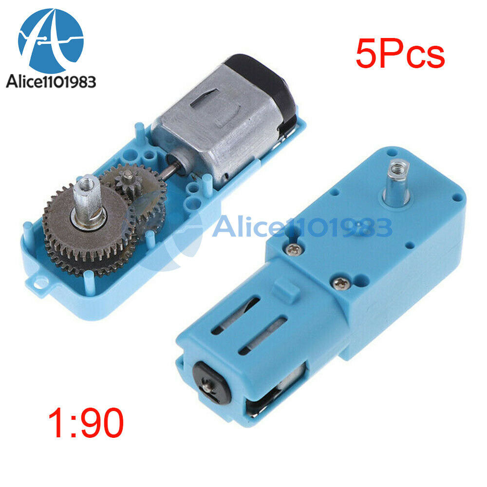 5Pcs 1:90 110RPM Geared Motor TT Roboter Smart Auto Chassis Anti Interferenz