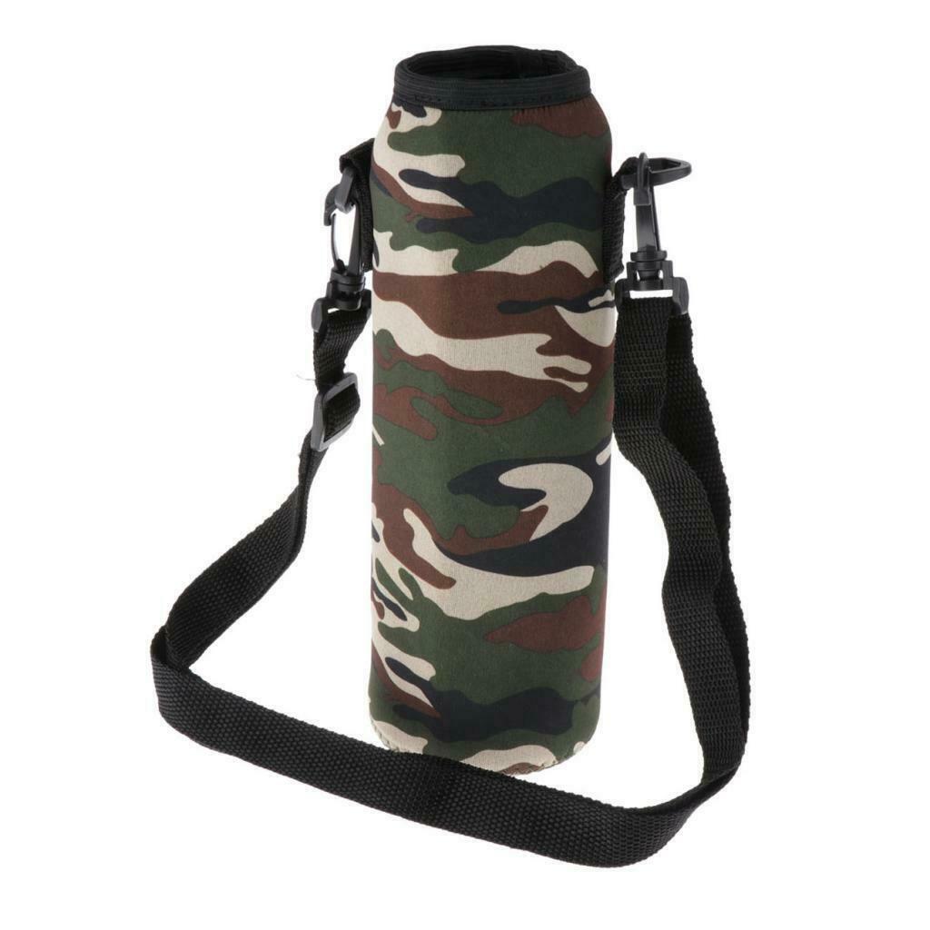 2X  Insulated Sport Water Bottle Cover Sleeve Holder Cooler Carrier 1000ml