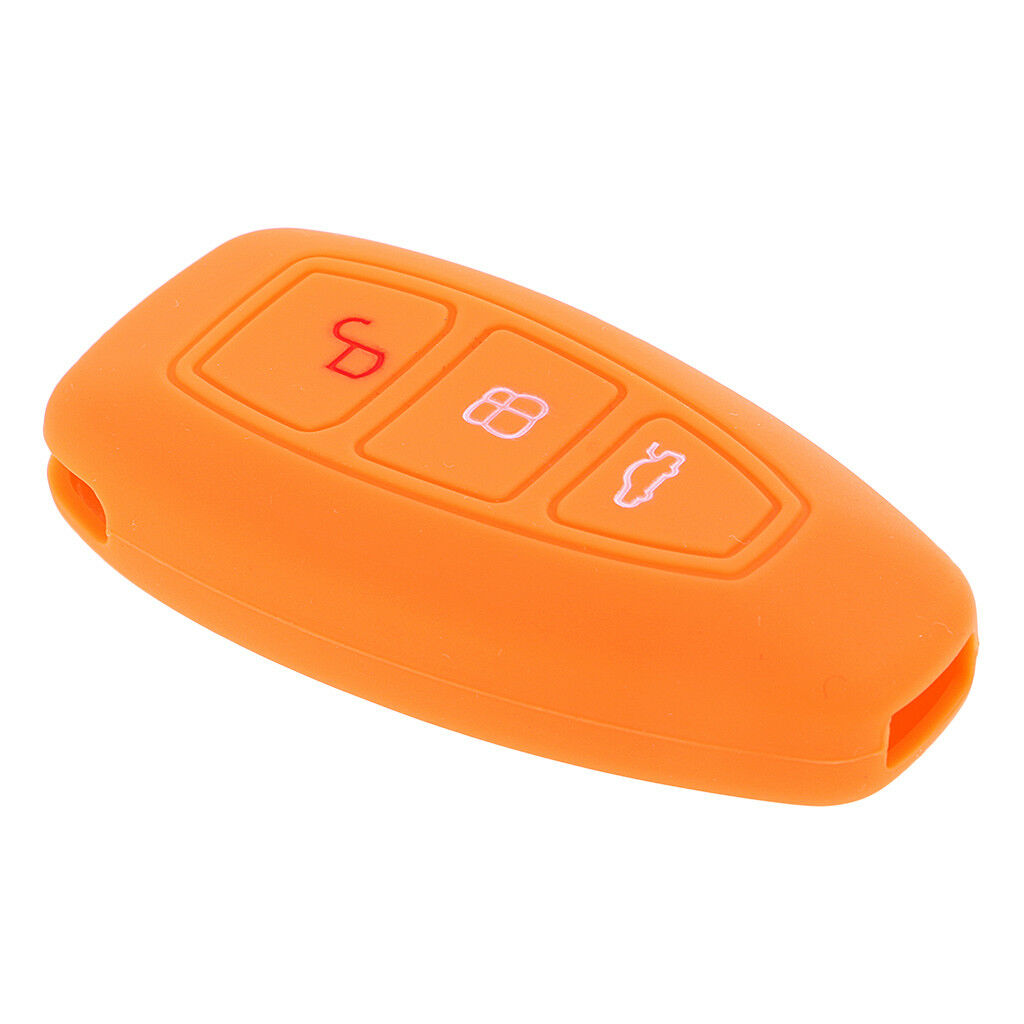 2pcs Black Orange Car Remote Key Fob Case Protector for Ford Focus Mondeo