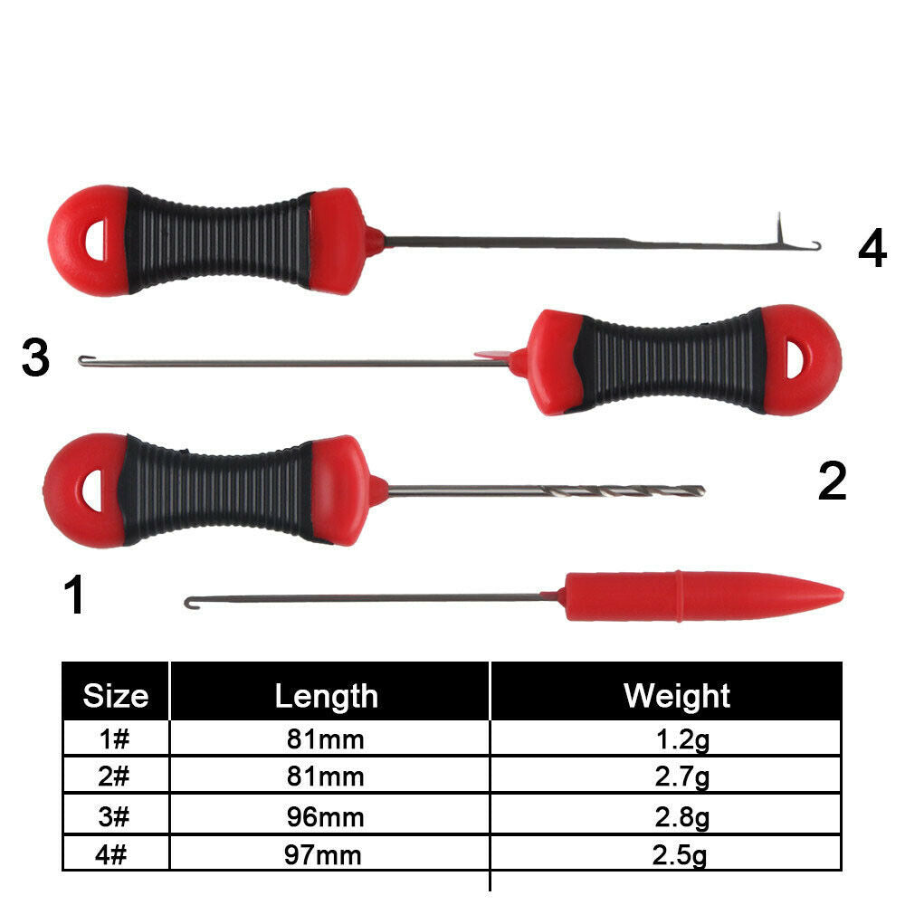Tool Fishing Tackle Hook Bait Drill Stainless Steel Baiting Device Bait Hook