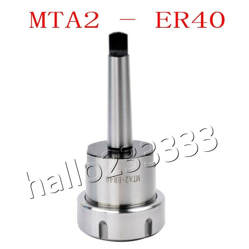 ER40 MTA2 Collet Chuck Morse Holder Taper MT2 Shank For CNC Lathe Milling Tool