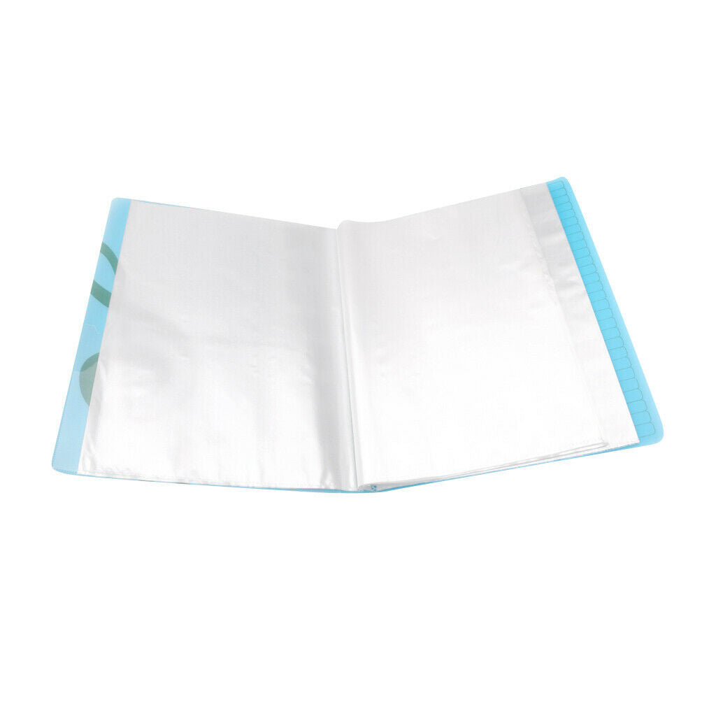 Document Storage Holder  Sheet Folder Paper  PVC Plastic Safer Blue