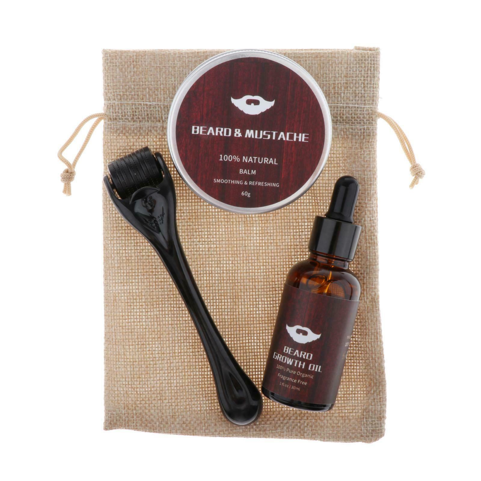 Beard Growth Kit Titanium Roller for Men Dermaroller Men Grooming Kit