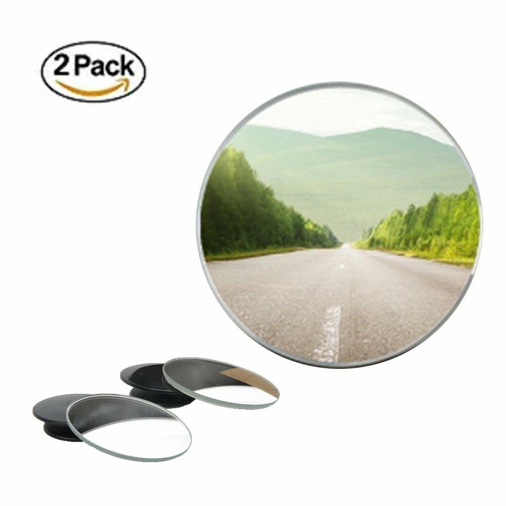 Universal 2" Round Rear-view Blind Spot Convex Wide Angle Mirrors Car Motorcycle