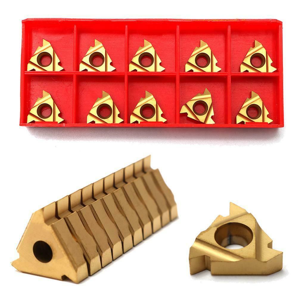 10 Pack Metal 16IR AG60 Inserts Blade CNC Carbide Cutting Milling Tool