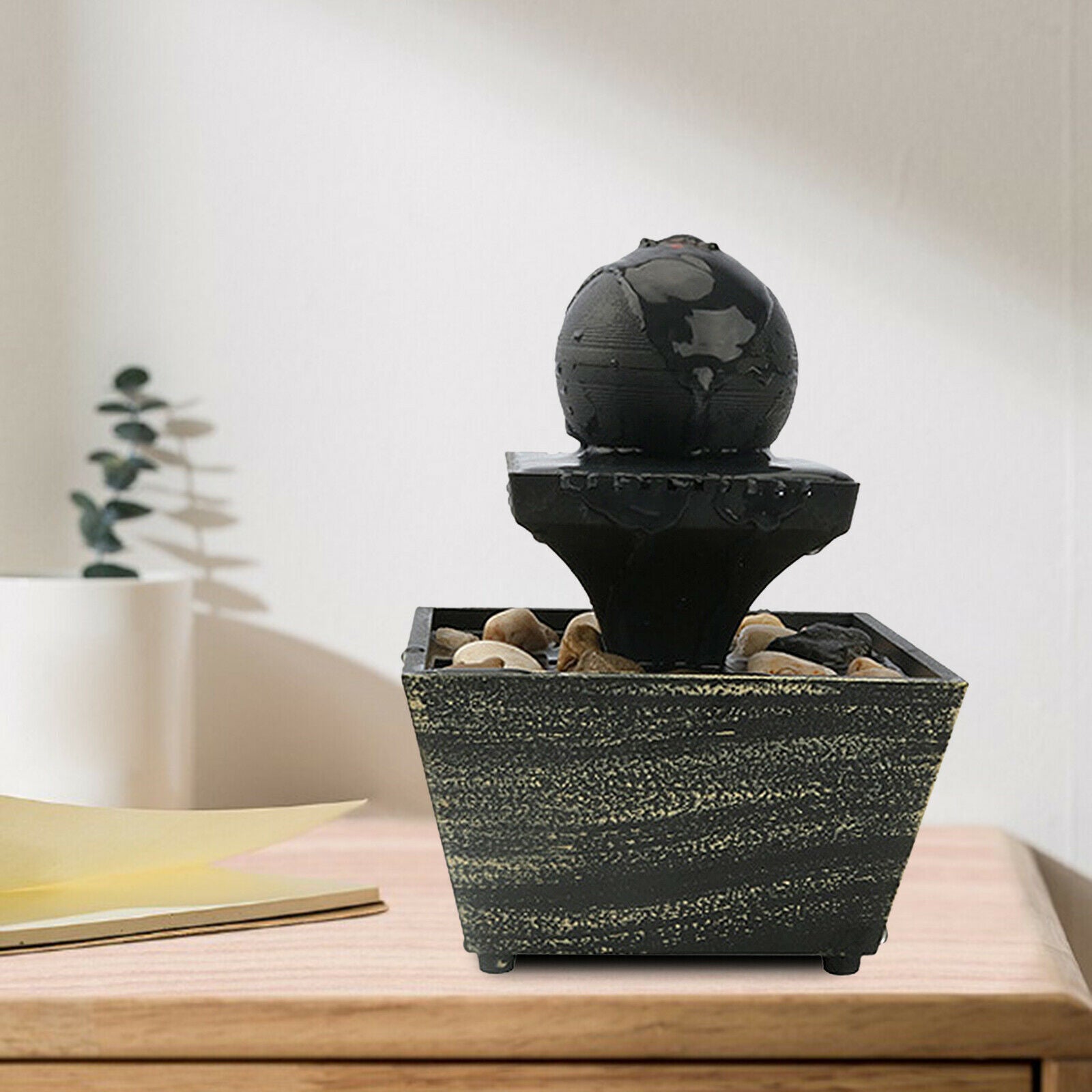 Plastic Small Waterfall Fountain Decoration Ornaments Gift Living Room