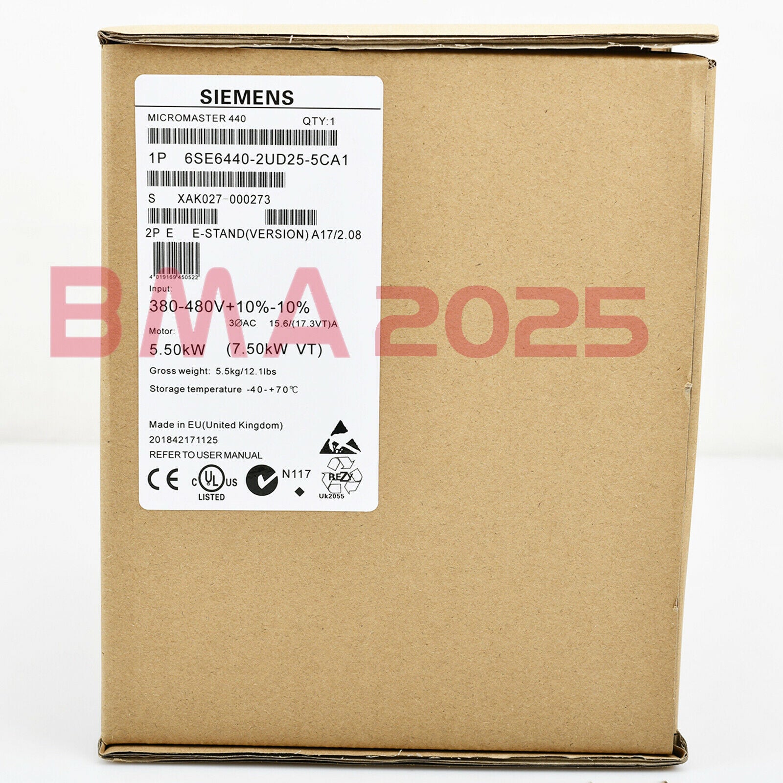 New Inverters 6SE6440-2UD25-5CA1 6SE6 440-2UD25-5CA1 1year warranty SM9T