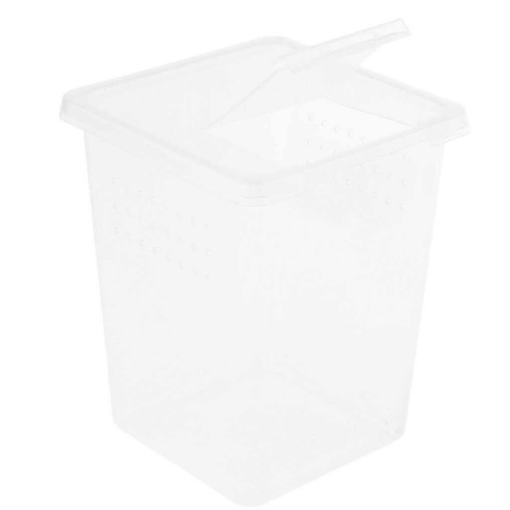 3x Plastic Insect Spider Habitat Feeding Box Cage Container Tank 8x8x11cm