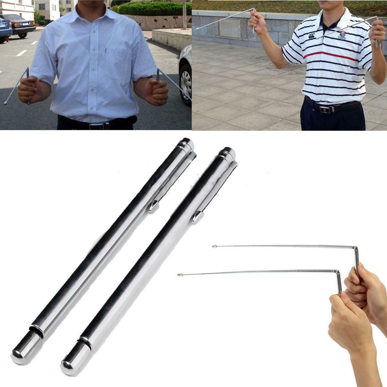 2x dowsing rod angled rod dowsing feng shui telescopic rods made of brass