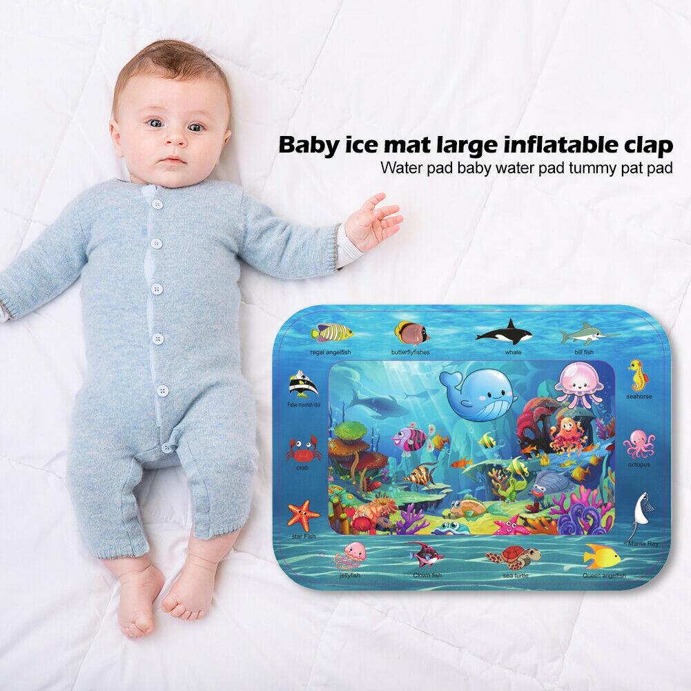 Summer Infant Ice Patted Cushion Baby Inflatable Water Mat Educational Toys @