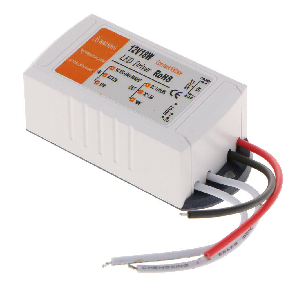 Outdoor LED Transformer , LED Driver to 12V DC Output , for LED Light 18W