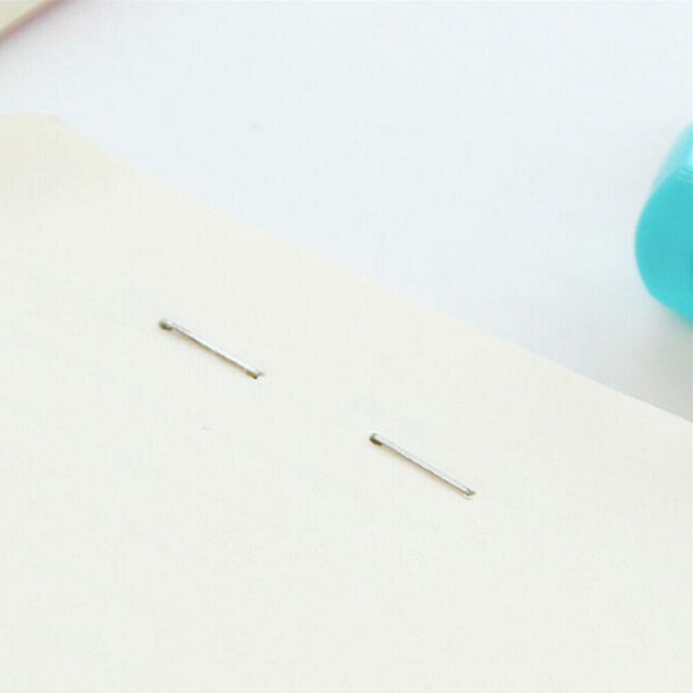 1Pack 12mm Creative Colorful Stainless Steel Staples Office Binding Suppli.l8