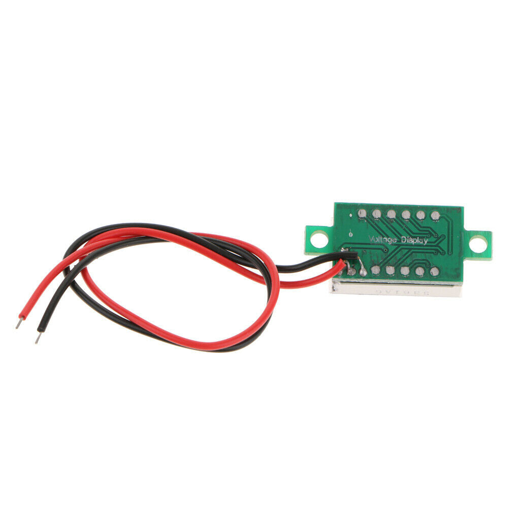 2 Wire 0.36'' DC 2.7V~32V Digital Voltmeter Gauge Tester Green LED Display Panel