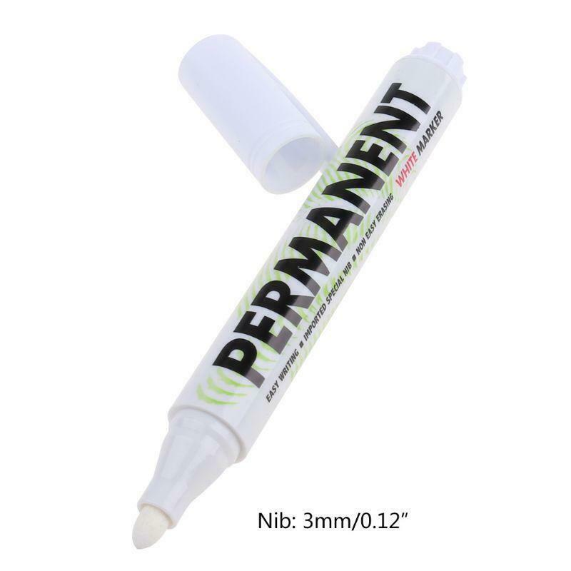 White Marker Pen Paint Oil Car Tire Marker Pen Waterproof Paint Graffiti Pen