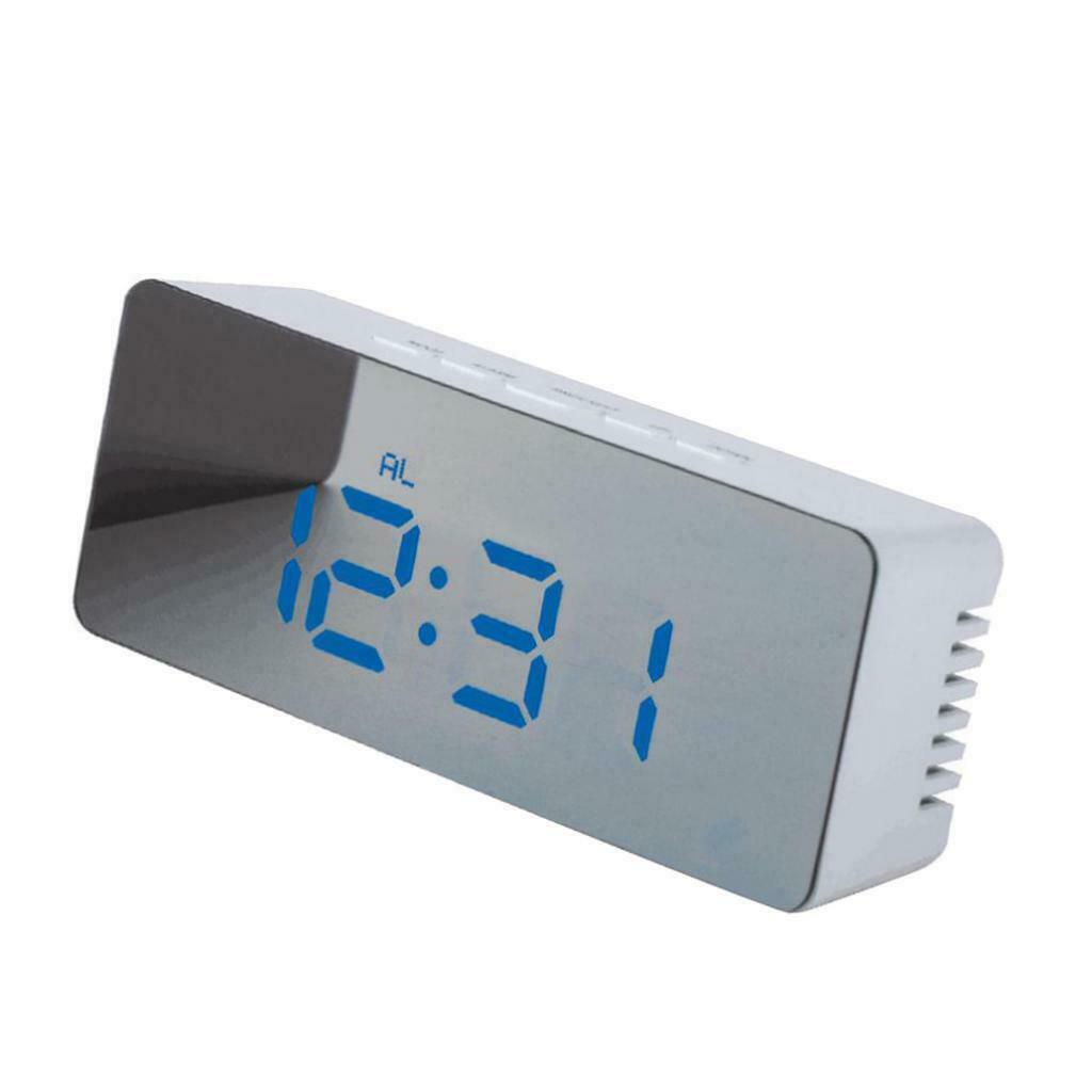 Set of 2 Digital Alarm Clock Bedside LED Temperature Display Night Mode