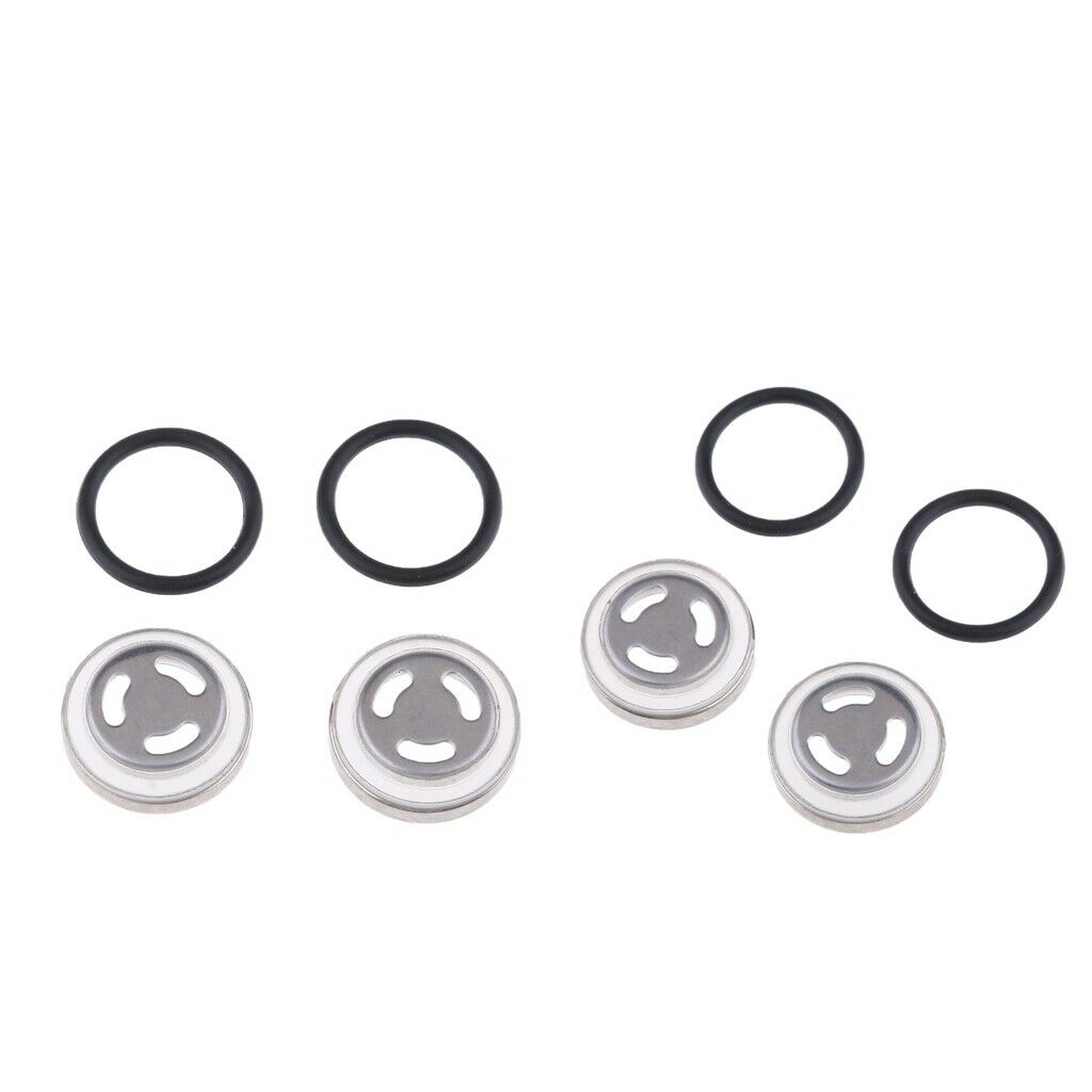 4x Φ 18mm Sight Glass Sight Glass with Rubber Seal Suitable for Motorcycle