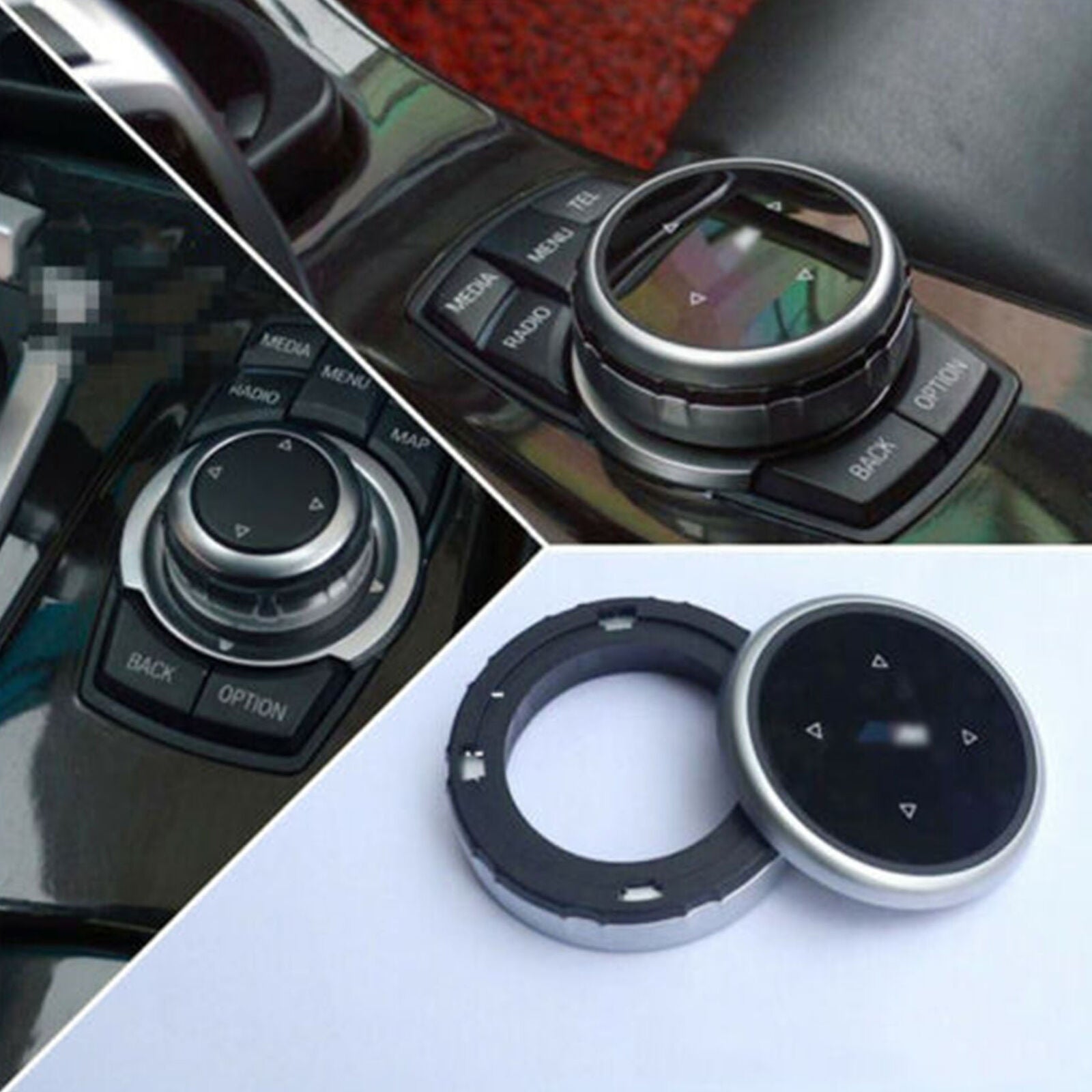 Replacement Bigger X STY Multimedia Knob Cover IDRIVE Button For BMW F10/F20/F30