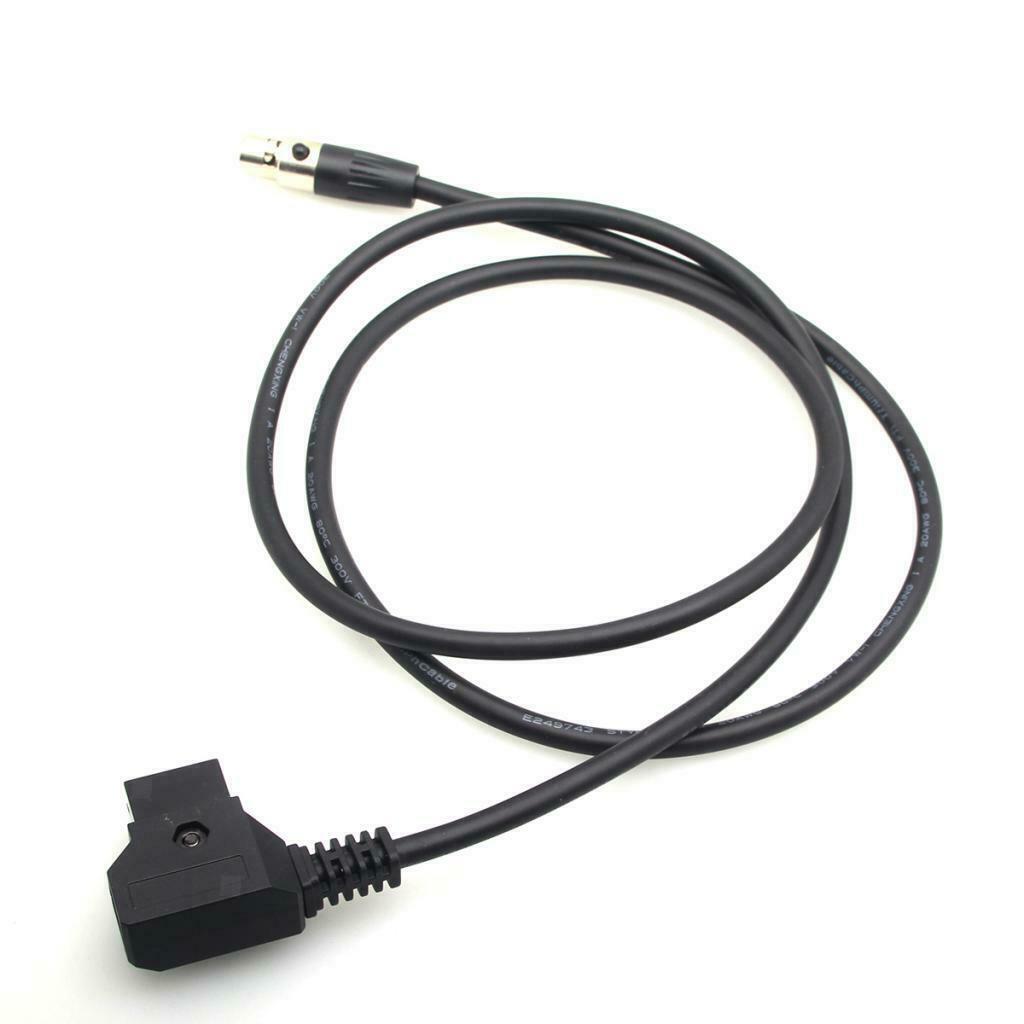 3x D-tap to Mini XLR 4 Pin Female Power Cable Adapter for TV Logic Monitor