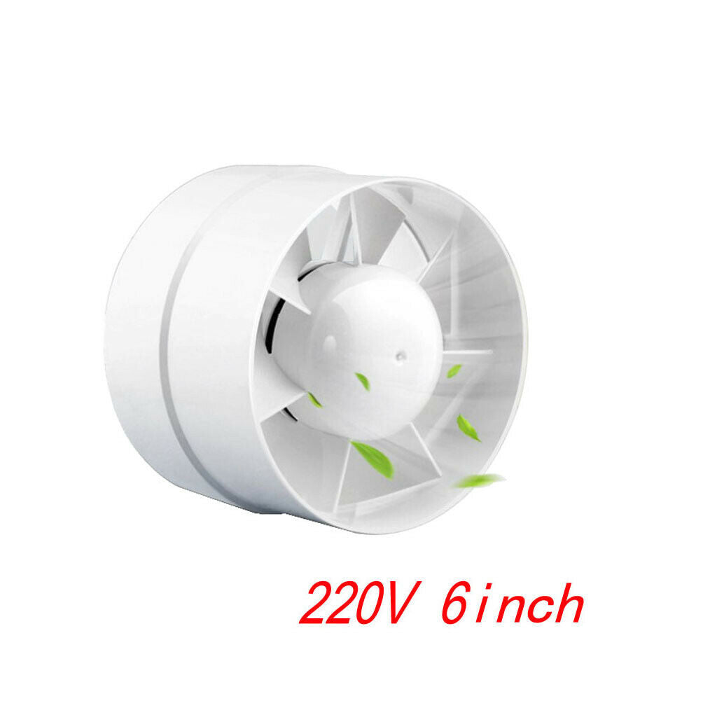 6"Inline Duct Booster Fan Exhaust Blower Home Grow Tent Room Indoor Grow