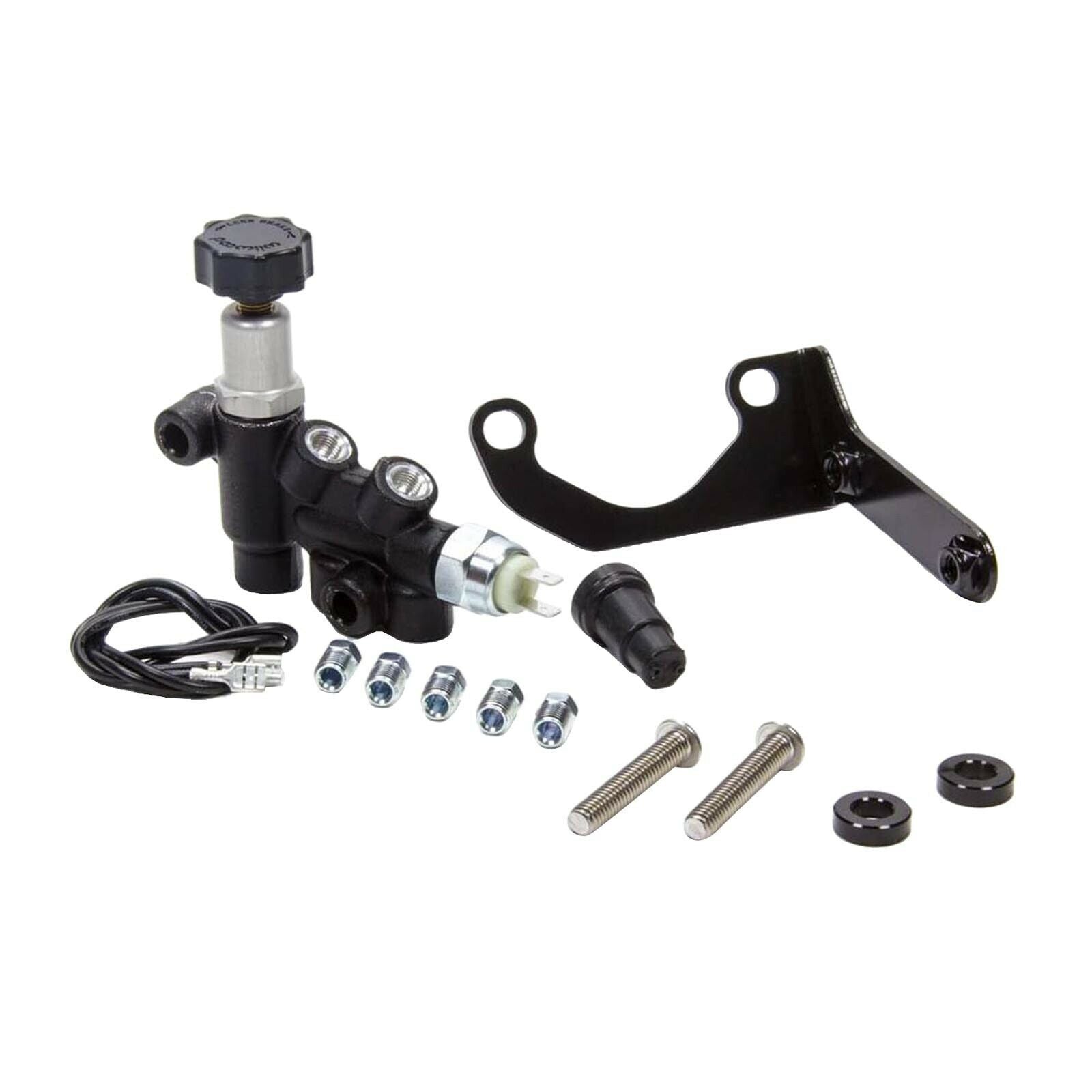 Master Cylinder Adjustable Knob Proportioning Valve Mounting Bracket Lines Kit