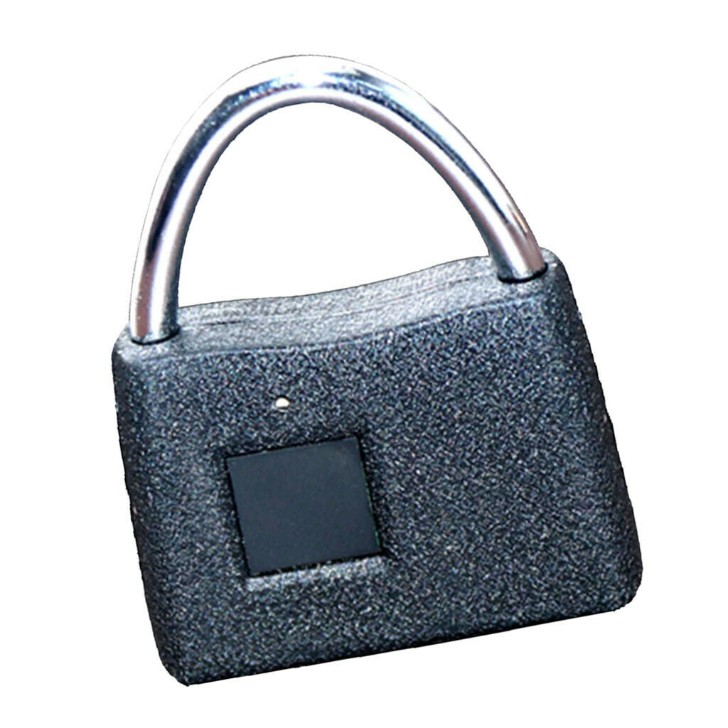 Universal Smart Fingerprint Padlock Anti-theft Frosted Lock frosted black