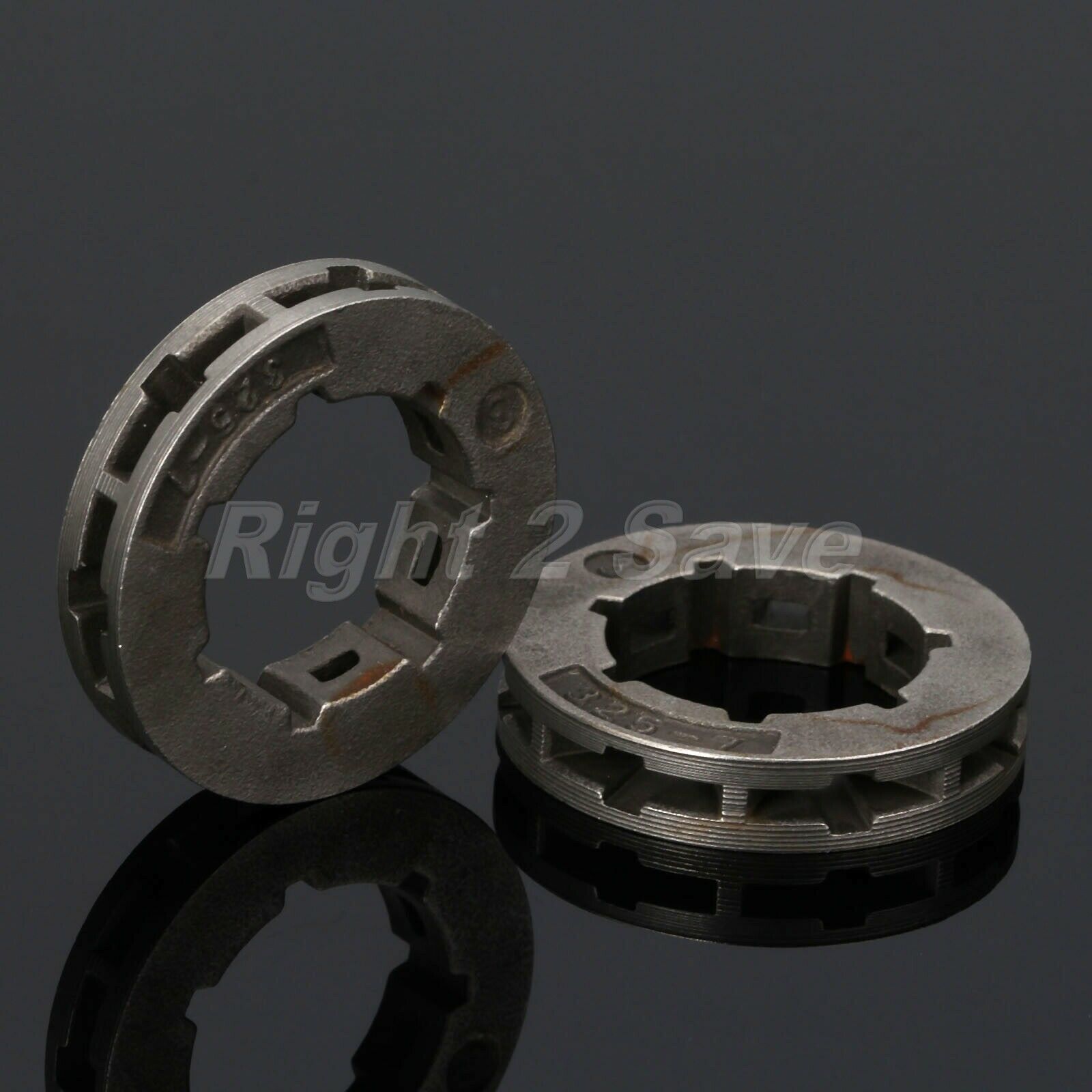2pcs Chainsaw Sprocket Rim & Power Mate 325-7T for Chainsaw 45cc/52cc/4500/5200