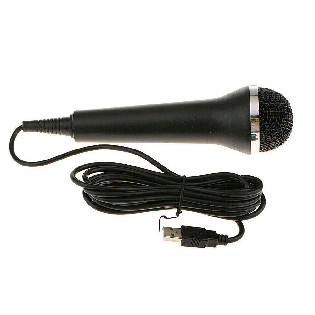 USB Wired Microphone Karaoke Mic for PlayStation 4 PS4 Switch Wii Xbox PC