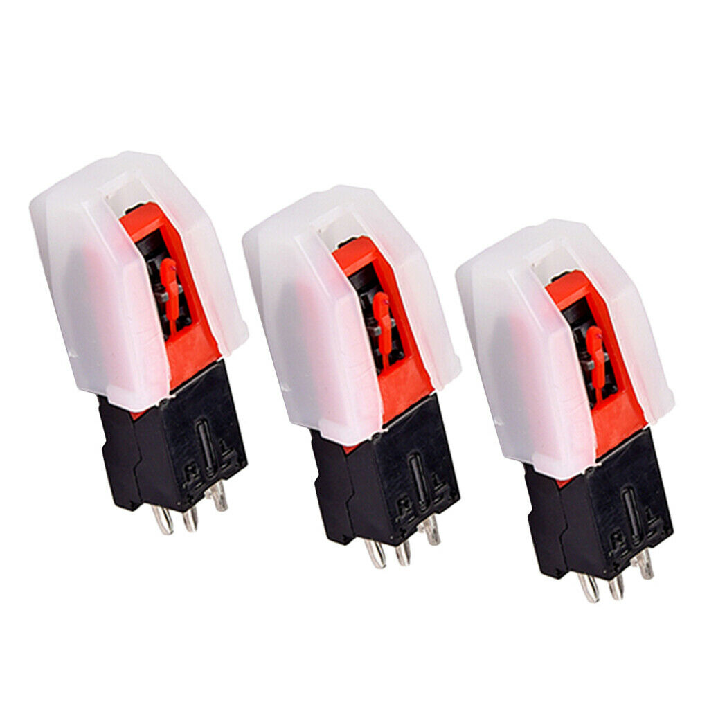 Durable Plastic Replacement Phonograph Stylus Needles DIY Pack/3pcs