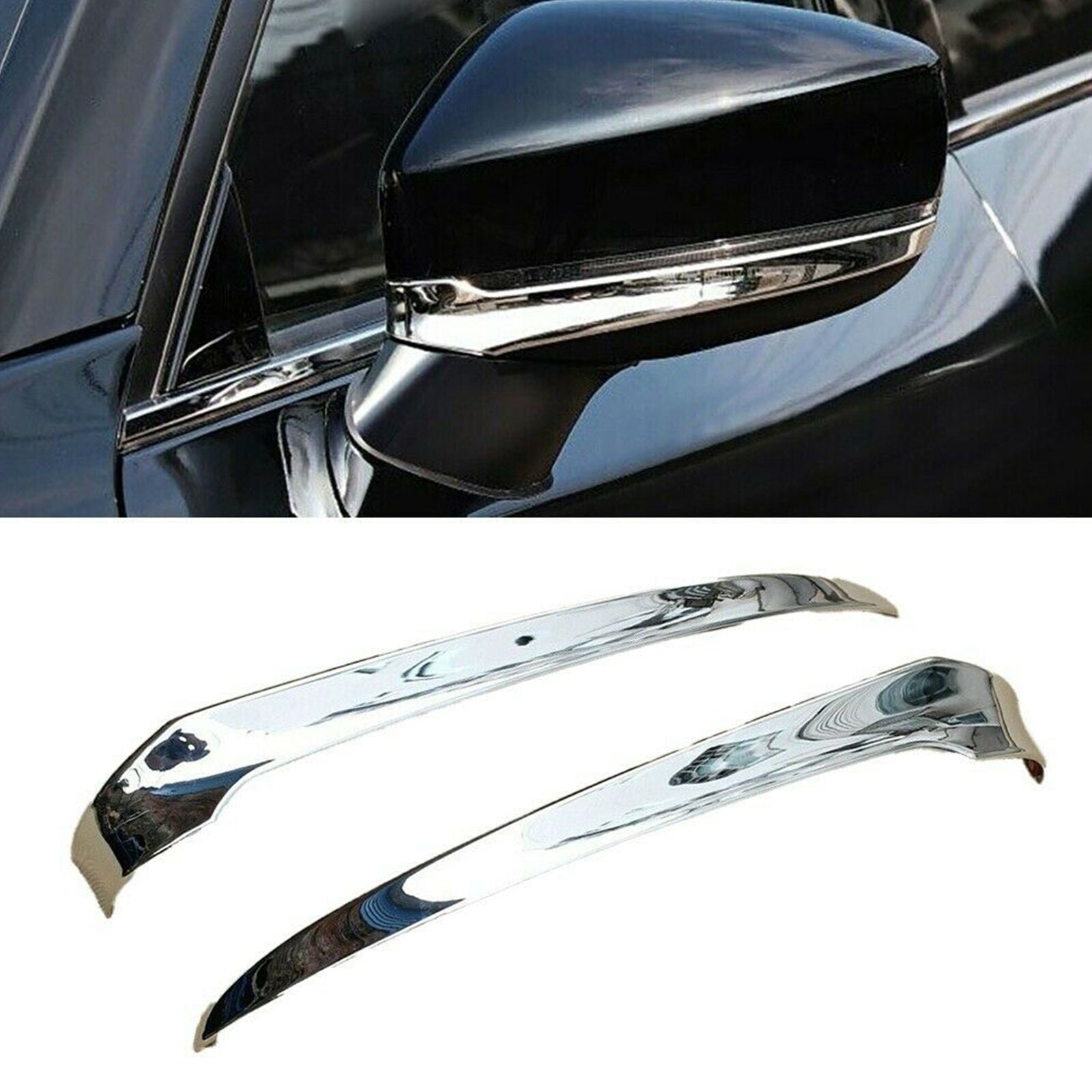 For Mazda CX-5 KF 2017-2021,Chrome Side Rearview Mirror Strip Trim Cover Molding