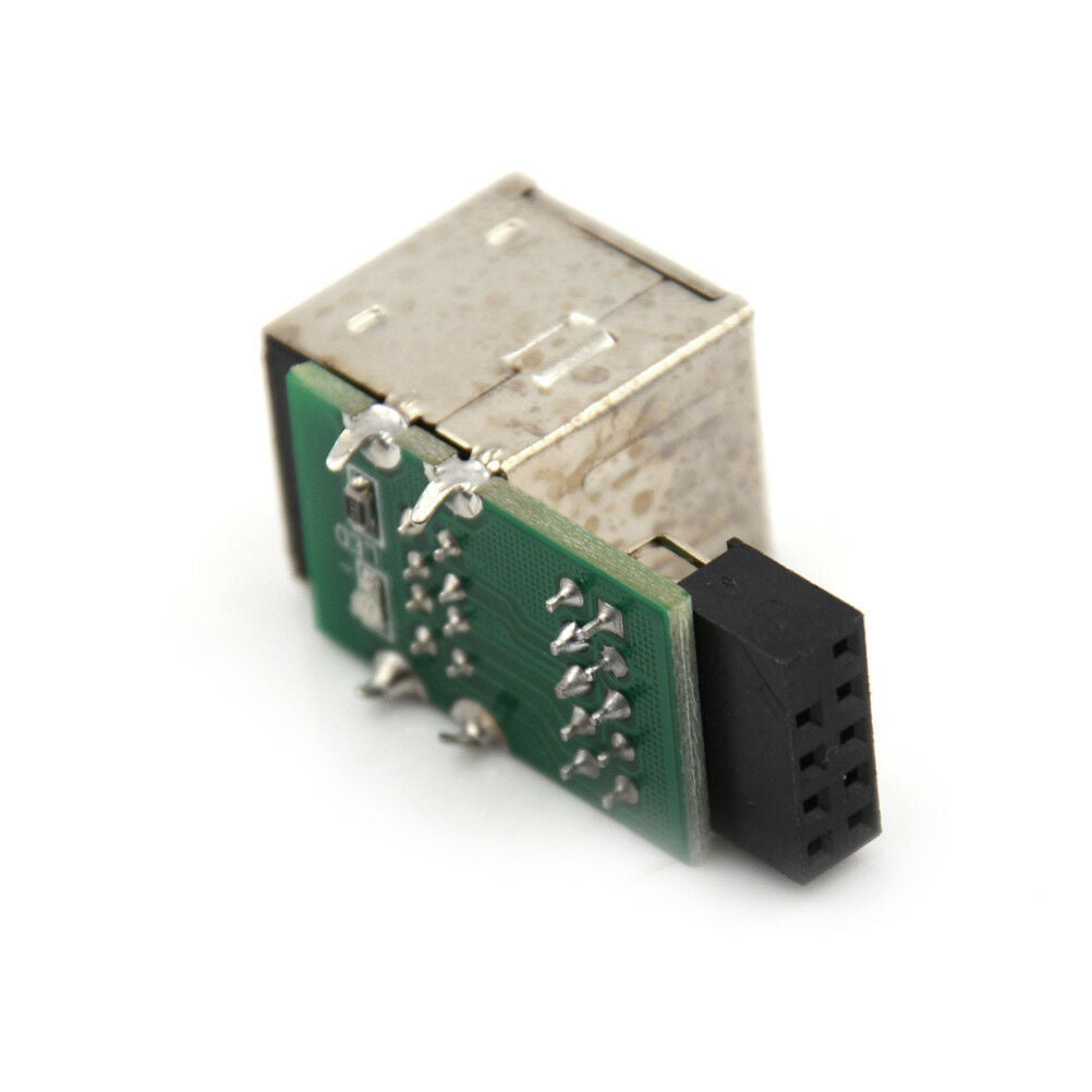 9Pin Motherboard to Double Layer 2 Port USB2.0 A Female Internal Header Ada Lt