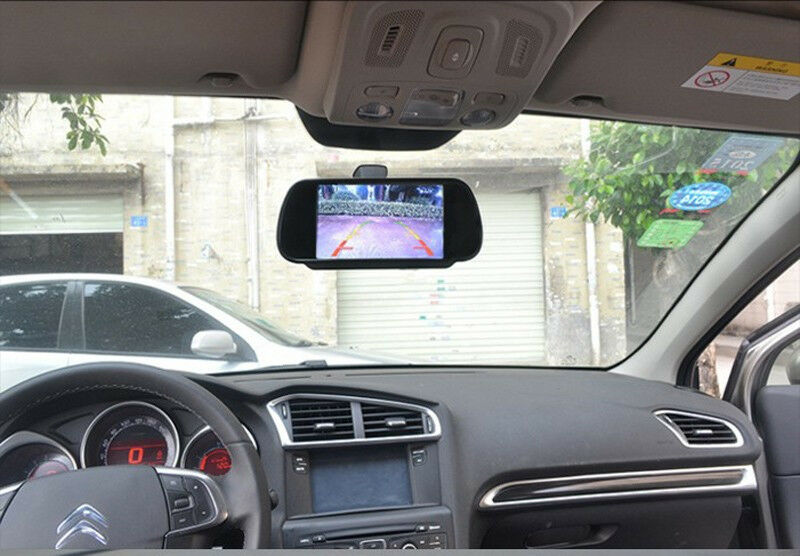 7" TFT LCD HD Screen Mirror Monitor For Car Reverse Rear View Backup Camera Kit