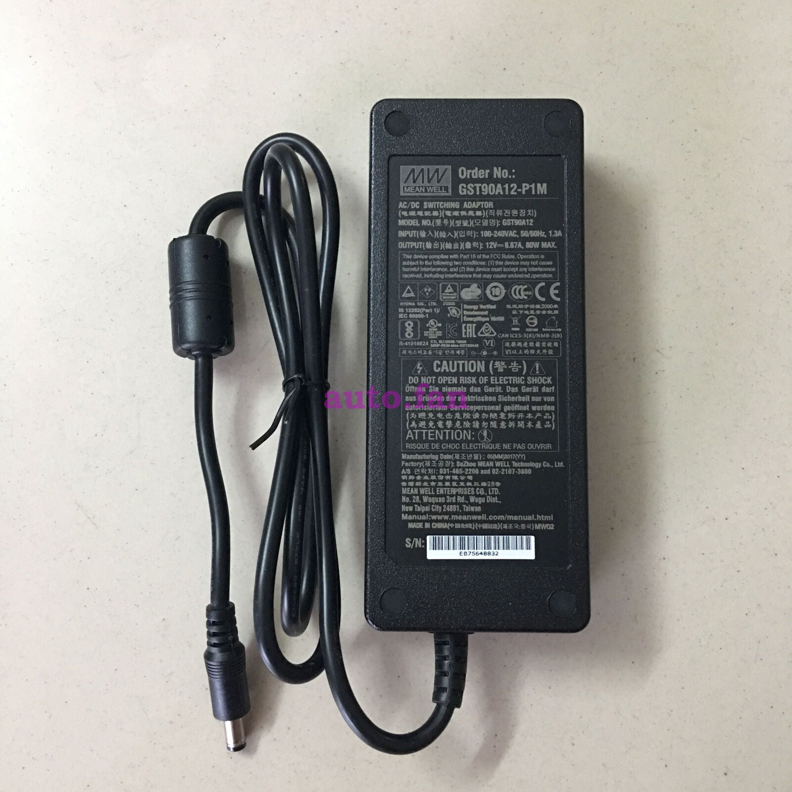 The new GST90A12-P1M is suitable for MEAN WELL power supply 12V 80W