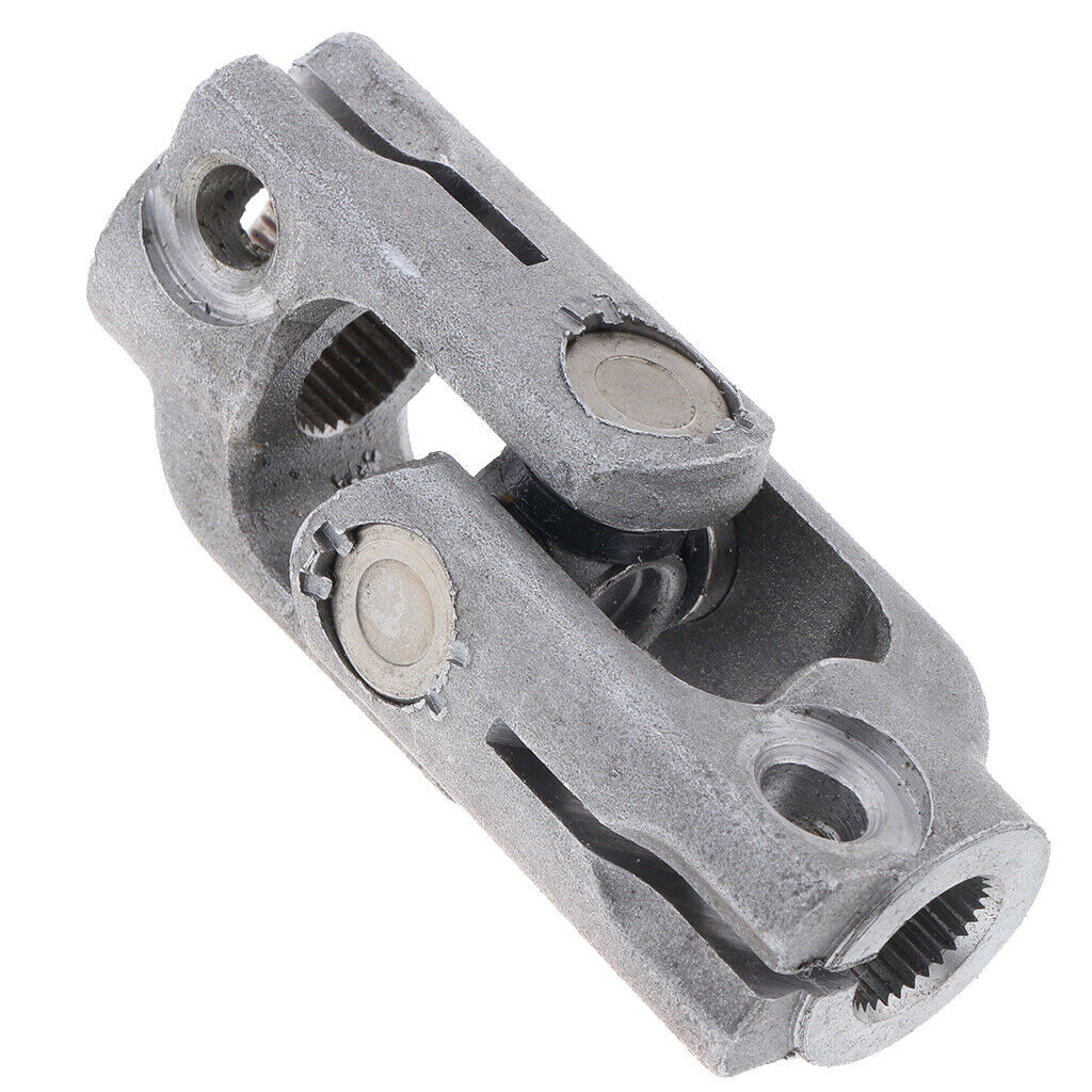 Metal 30T 14mm Polished Steering U-Joint for UTV Go Golf Cart Buggy Vehicles