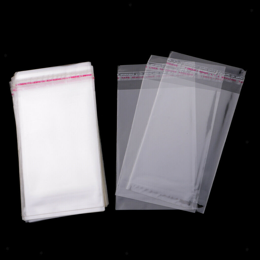 Blesiya 7x10cm Plastic Cello Bags for Bakery, Candle, Cookie,Jewelry, 100pcs