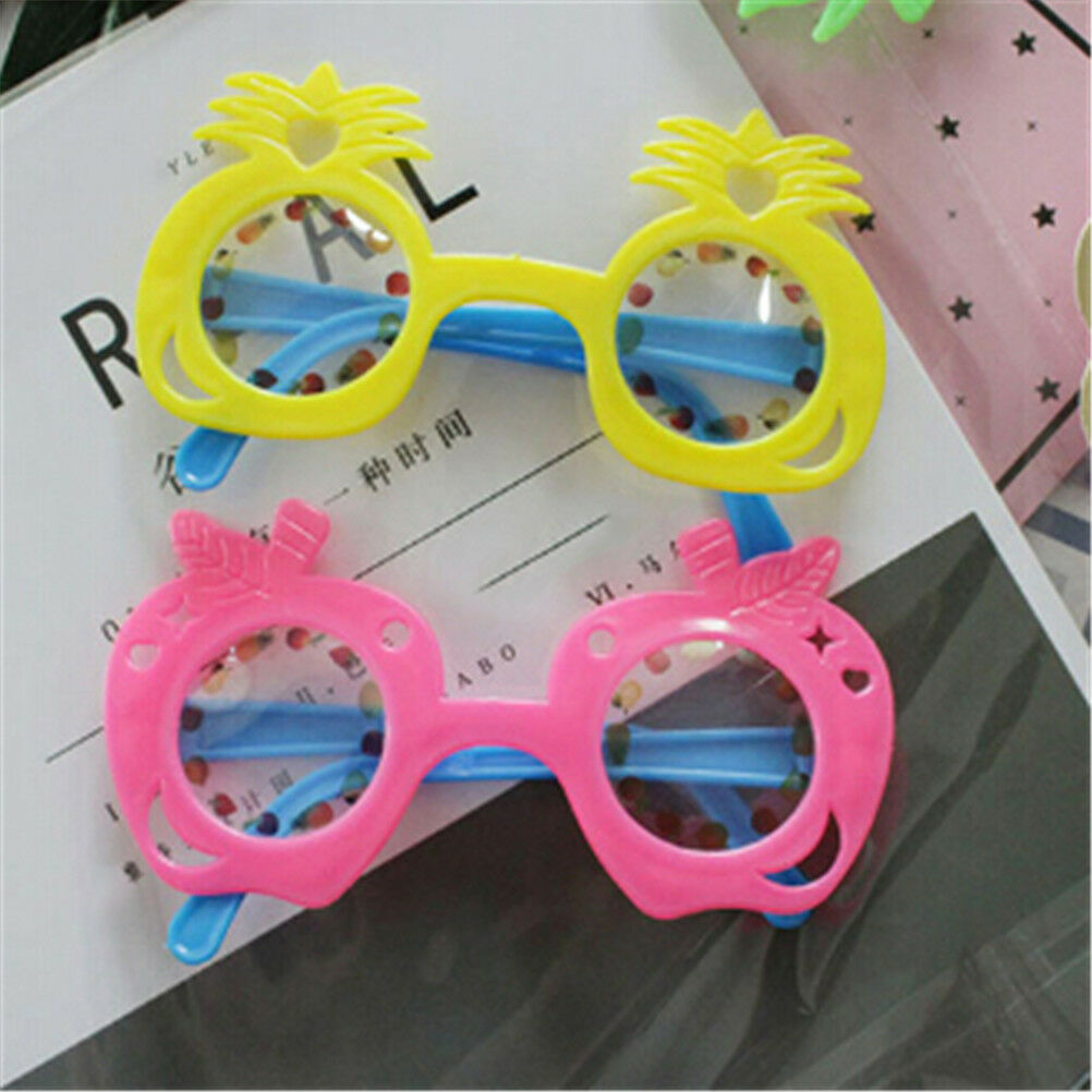 Kids Fruit Pineapple Eye Glasses Kids Hawaii Beach Party Supplies Decor To.l8