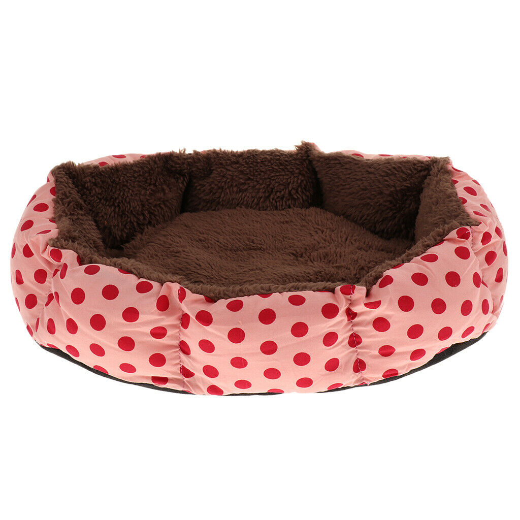 Soft Kitten Cat / Bed For Dogs Puppies Print Points Floor Mat For Pets Warm Nest