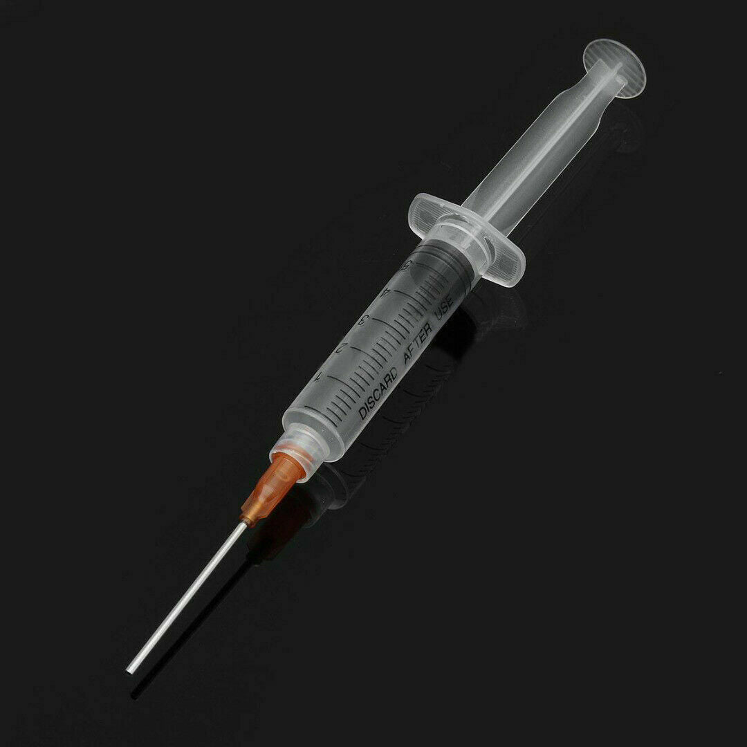 5pcs 5ml Syringe Crimp Sealed-Blunt Chemical Needle Tips For Glue Oil Ink Tools
