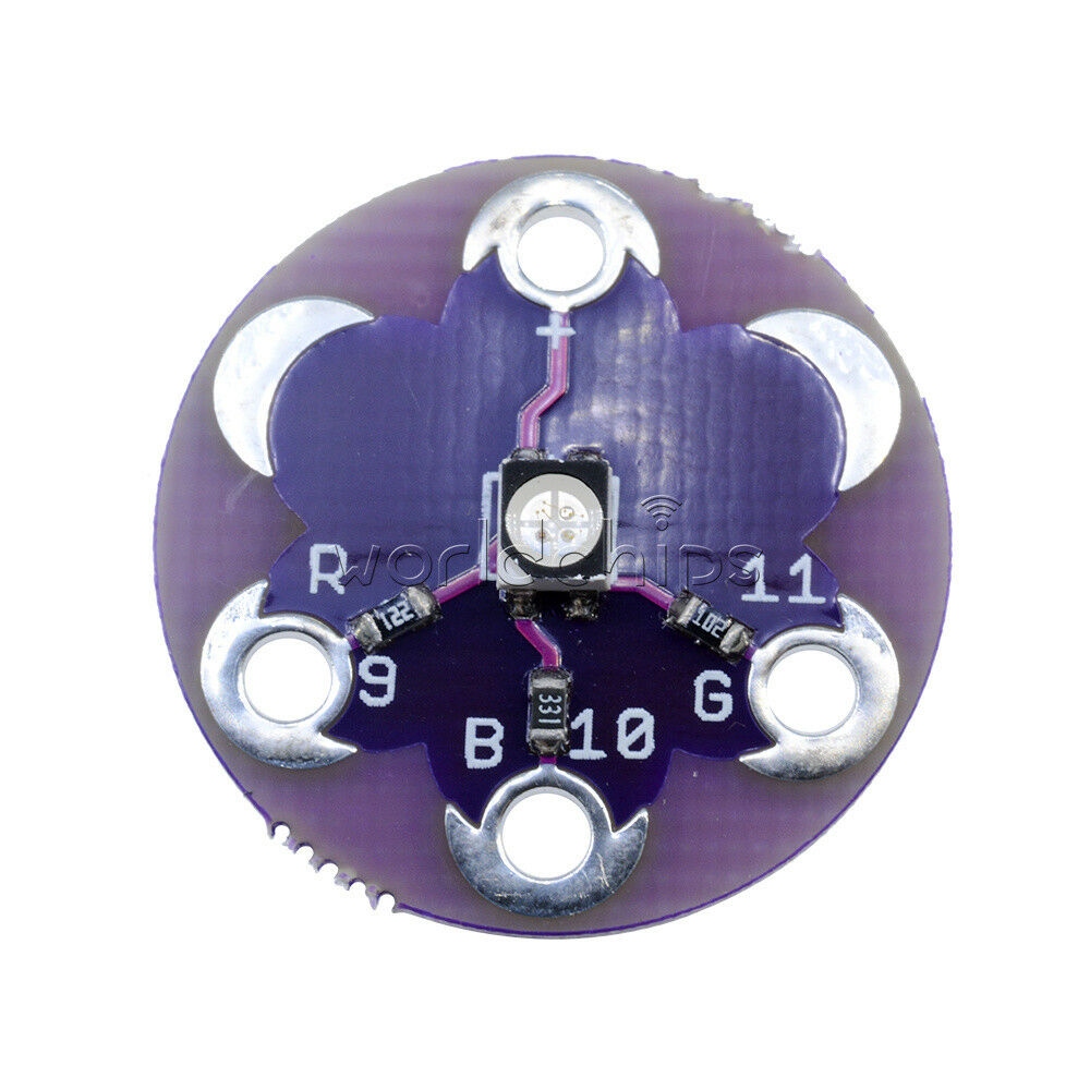 5PCS LilyPad Tri-Color LED RGB For arduino  top