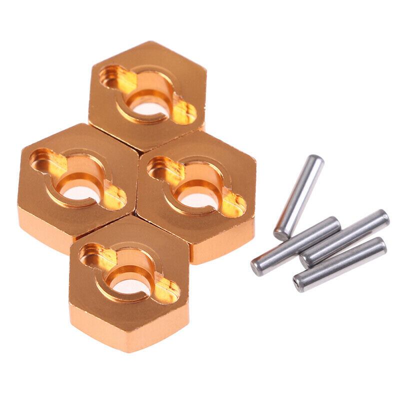 4Pcs 12mm Aluminum Wheel Hex Nut With Pins Drive Hubs 4P HSP 102042 1/.l8
