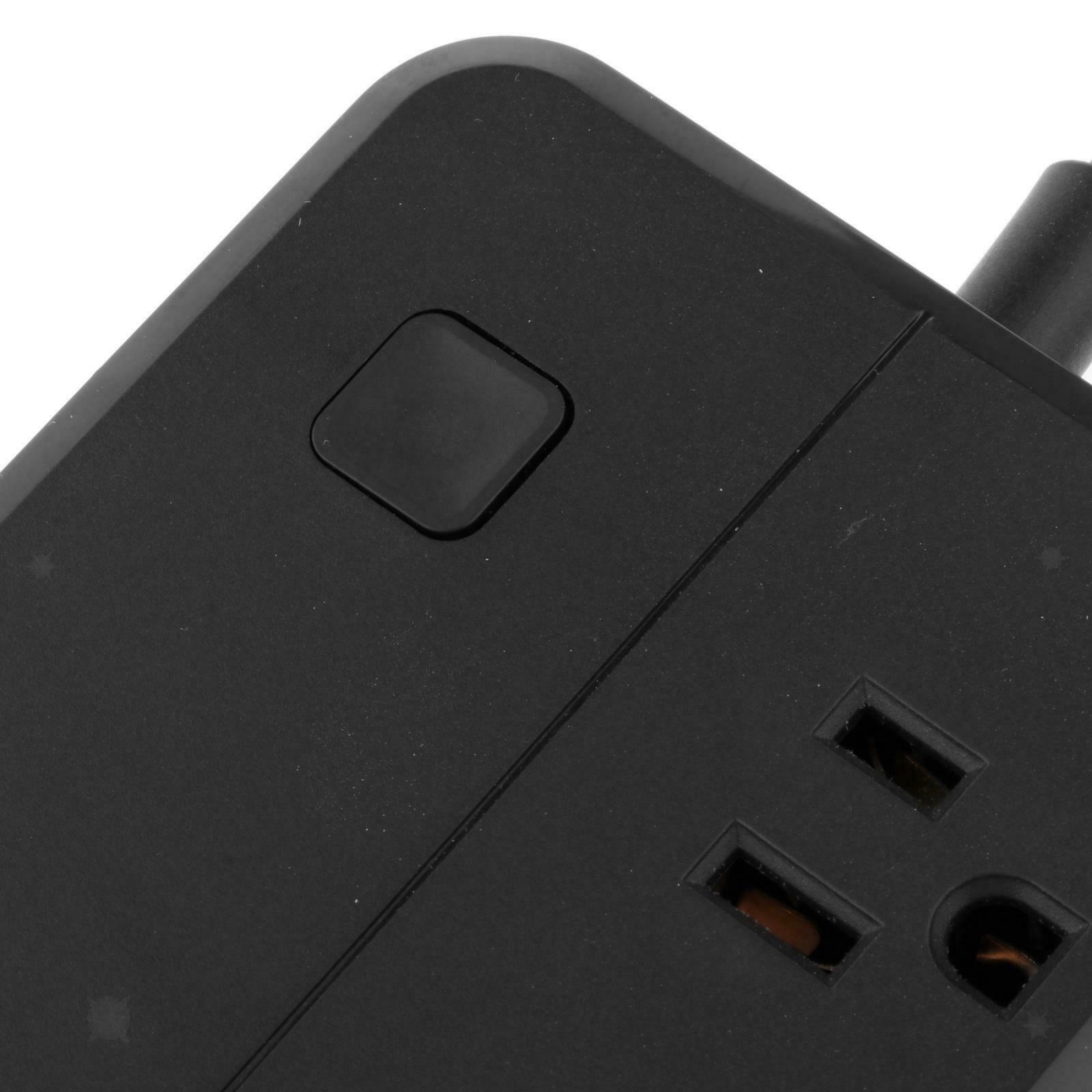Smart Power Strip 3 USB Charger Adapter Surge Protection for Home Office