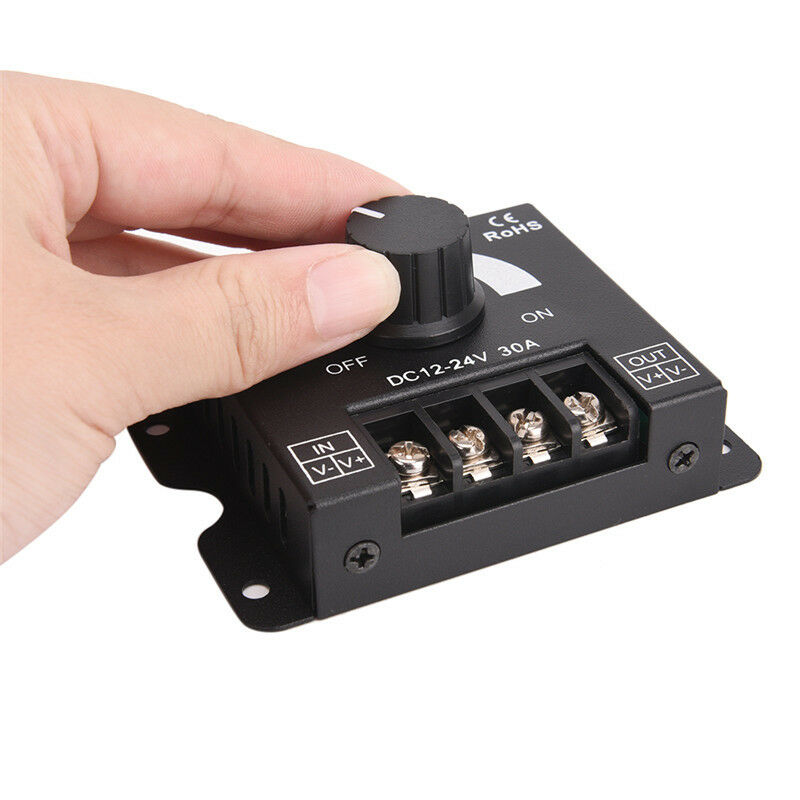 30A LED dimmer DC 12V 24V 360W adjustable brightness lamp bWFAUR SJ