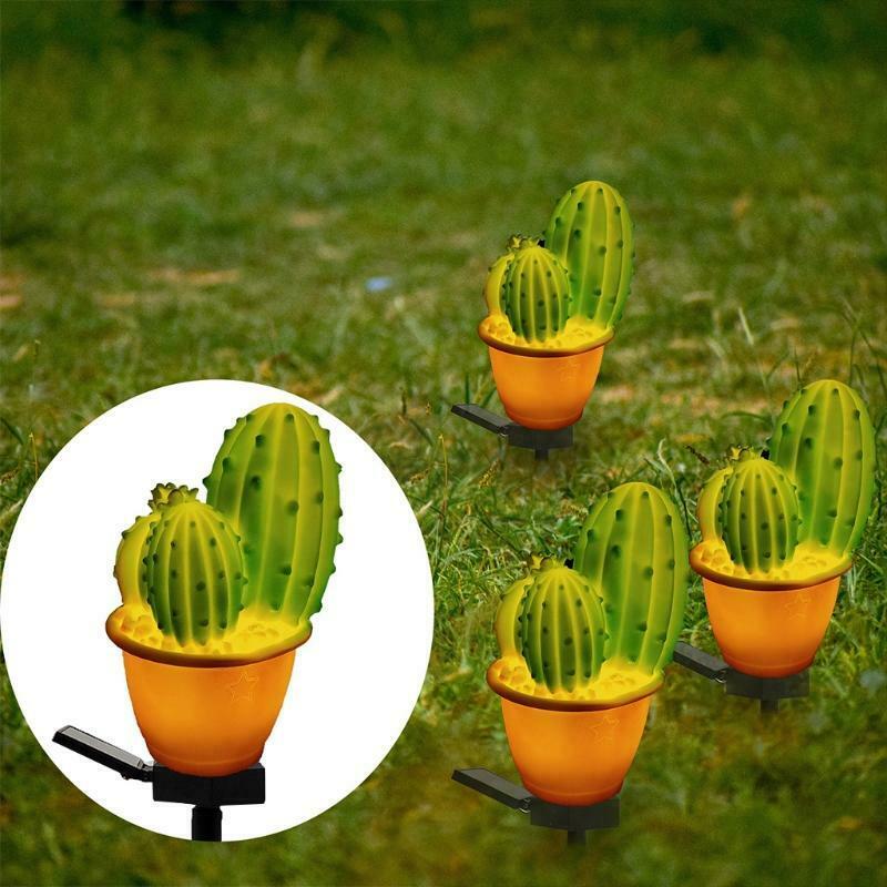 Cactus Shape Solar Lamp Solar Garden Lawn Landscape Lamp Outdoor Waterproof IP44