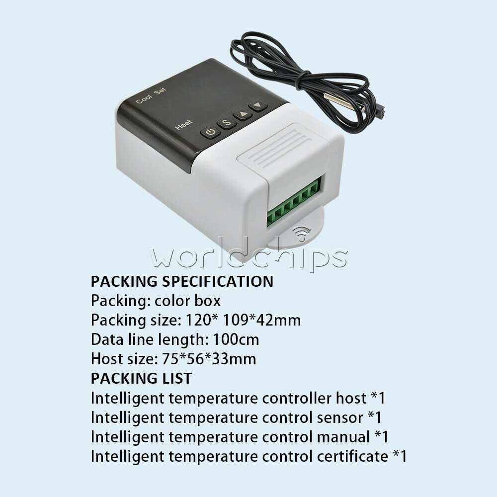DTC1200  AC 110V-230V Digital Intelligent Temperature Controller + NTC Sensor