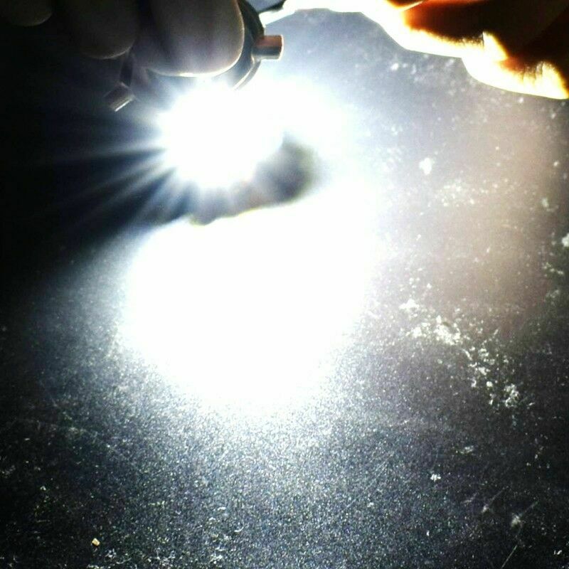 H4 18W Motorcycle Headlight Bulb 2000LM Super Bright 3 COB LED Hi/Lo Lamp Lights