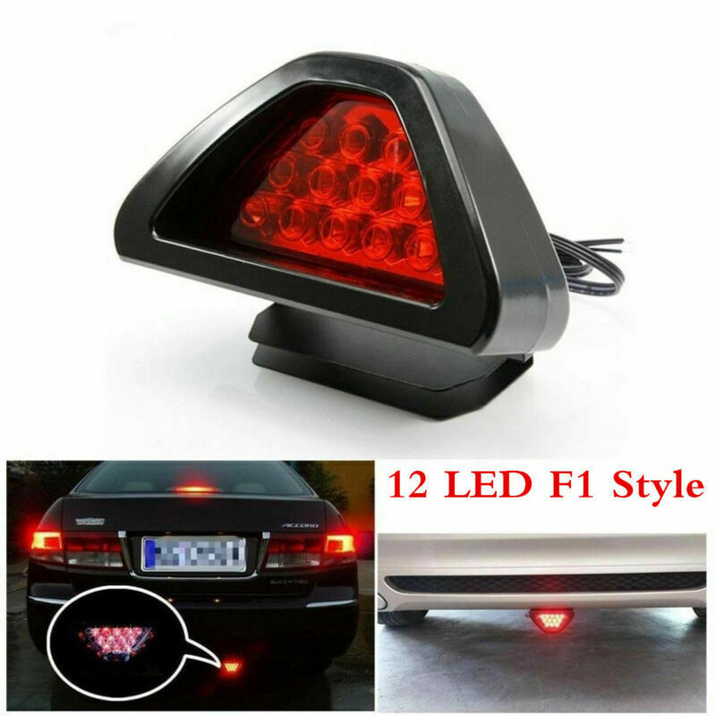High Power F1 Style 12LED Red Auto Car 3rd Third Rear Tail Brake Light Stop Lamp